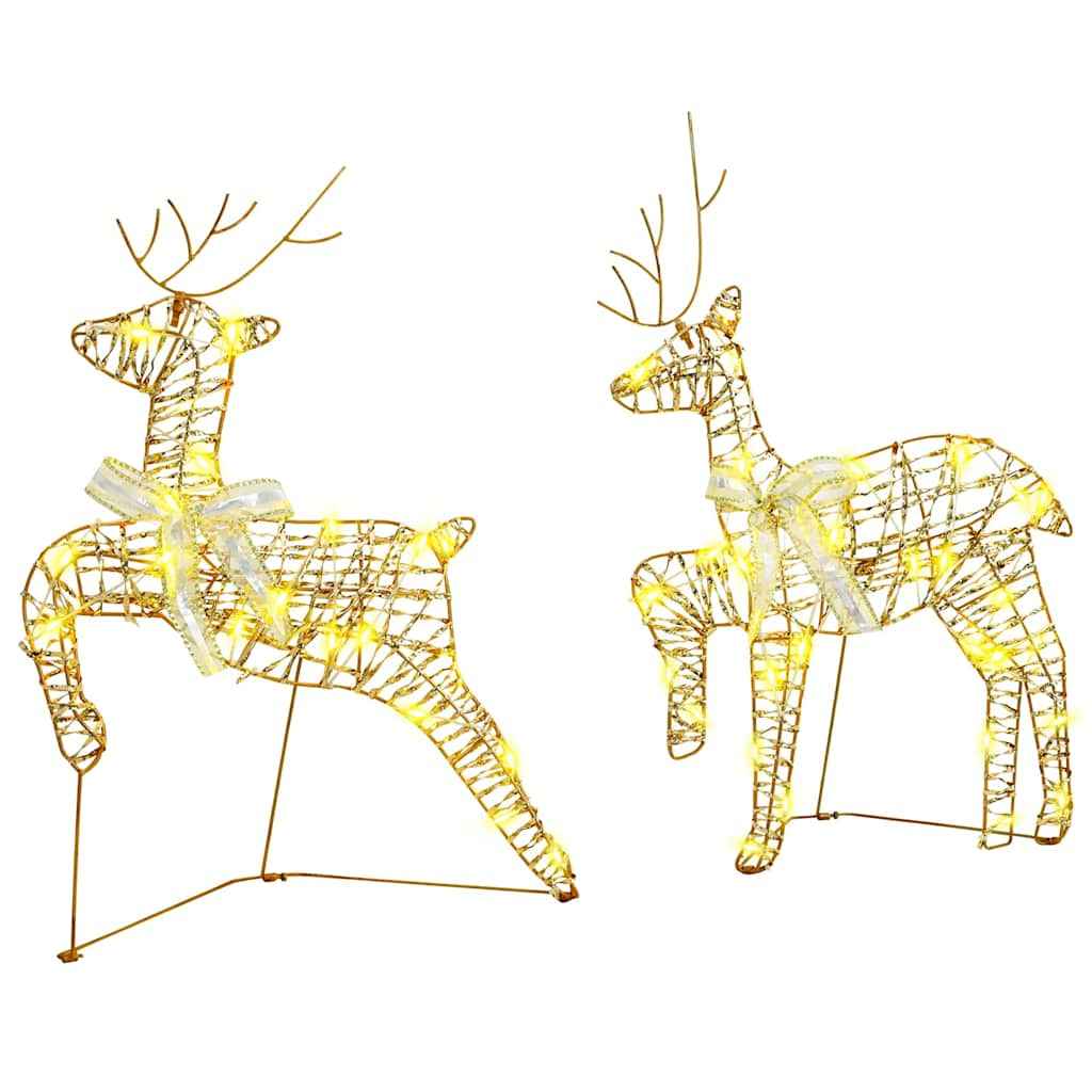 Reni LED cu 40 LED 5 pcs Auriu PET