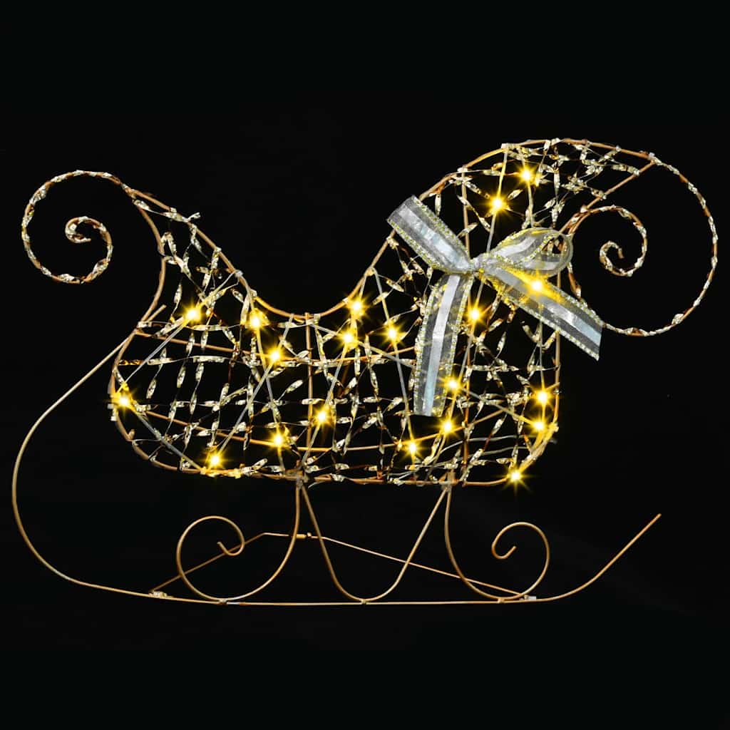 Reni LED cu 40 LED 7 pcs Auriu PET