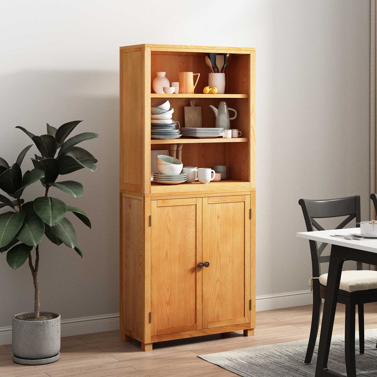 Set de Mobilier pentru Depozitare cu ușă Maro Lemn compozit