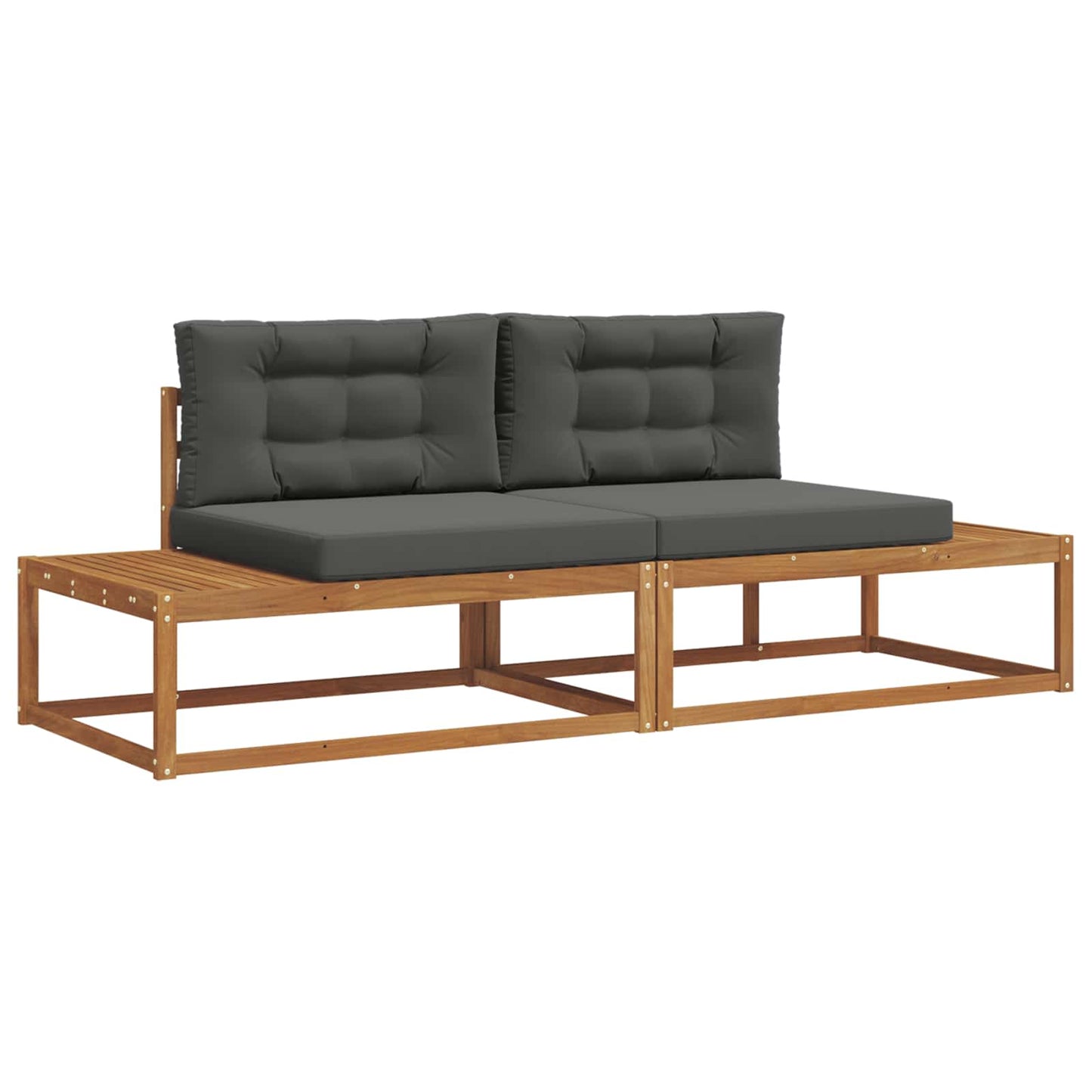 Set de canapele de exterior 2 Bucată Natural și Antracit