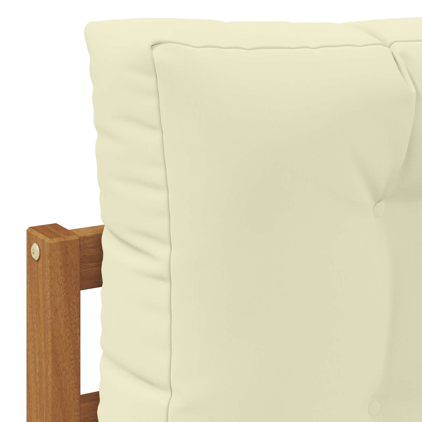 Set de canapele de exterior cu pernă 3 Bucată Natural și Crem