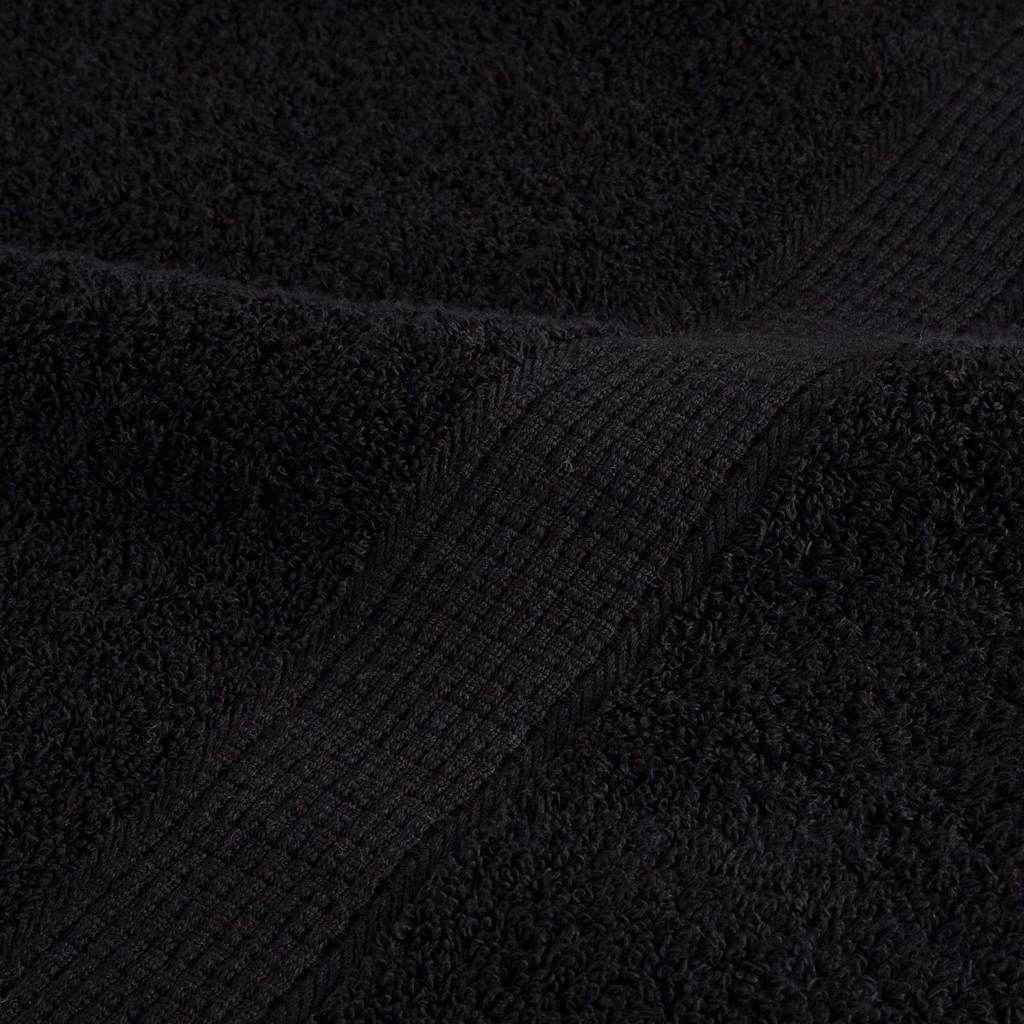 Prosop pentru musafiri SOLUND 25 pcs Negru 80 x 200 cm Bumbac