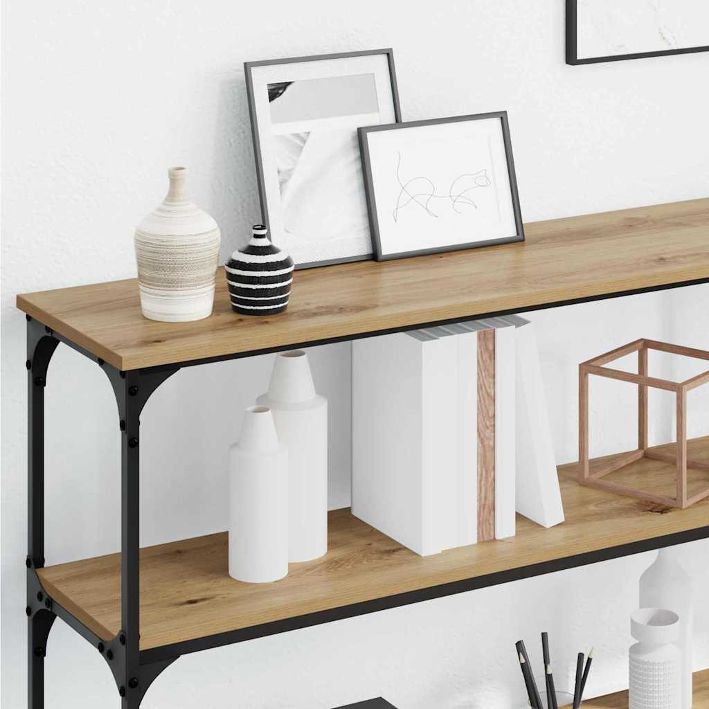 Masă de consolă stejar artizanal 200 x 29 x 75 cm