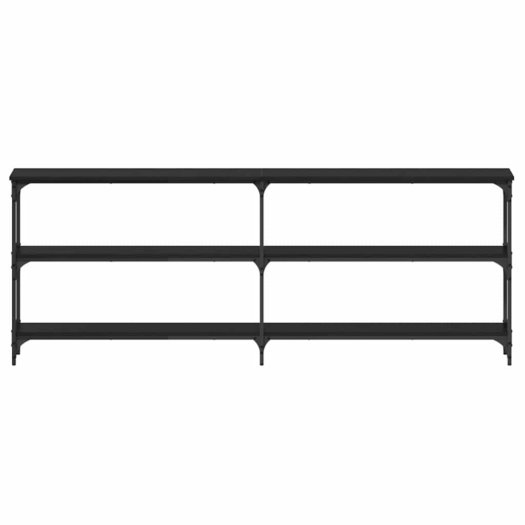 Masă de consolă Stejar negru 200 x 29 x 75 cm