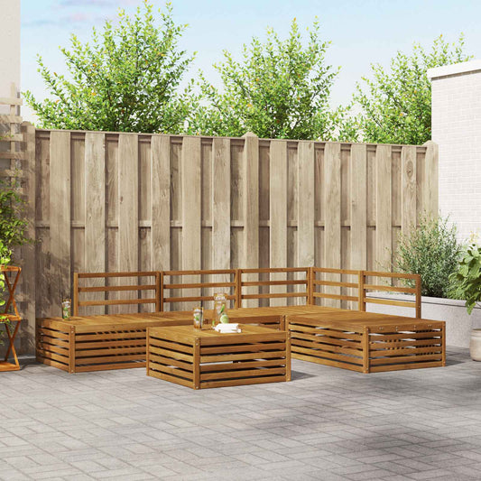 Set de canapele de exterior 5 Bucată natural