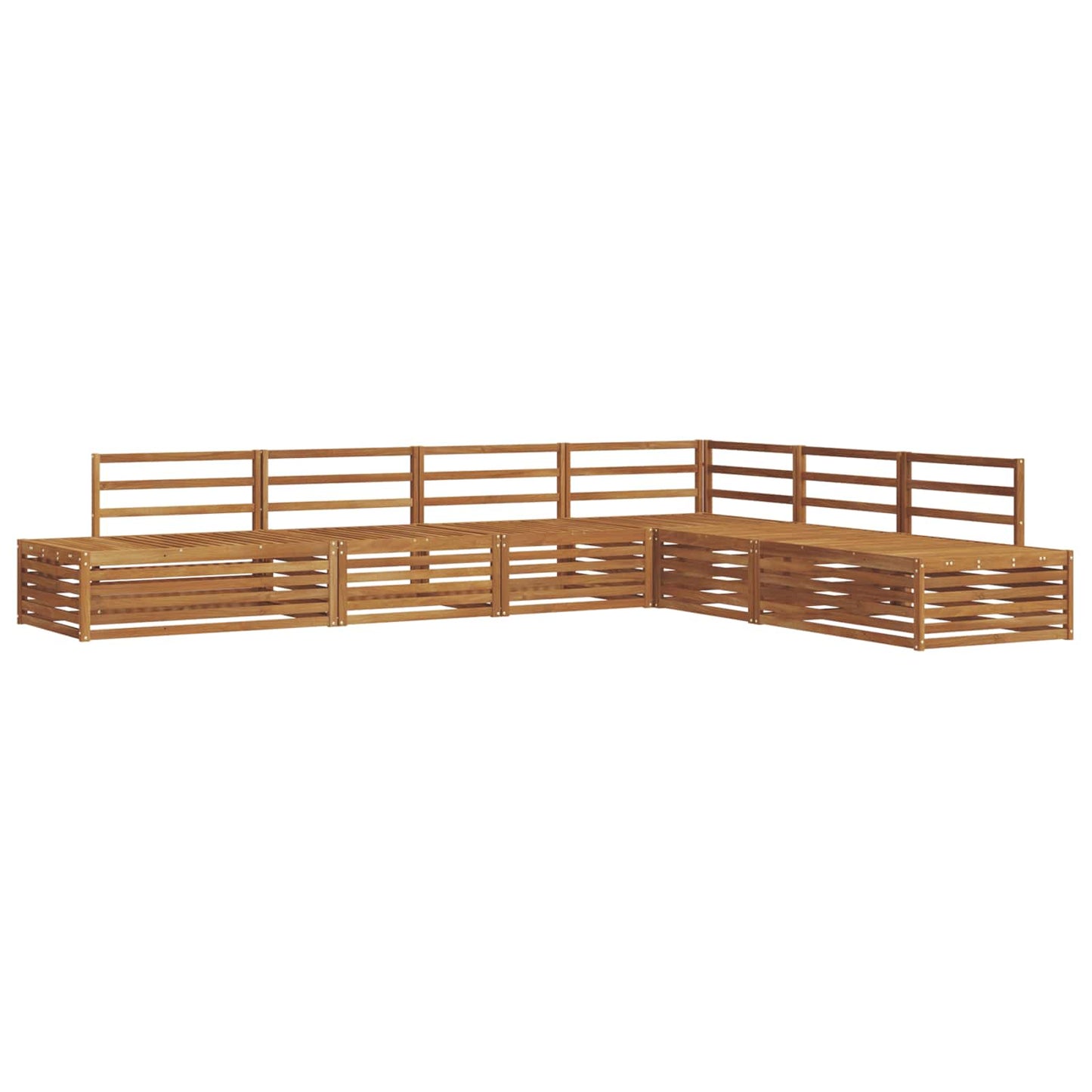 Set de canapele de exterior 6 Bucată natural