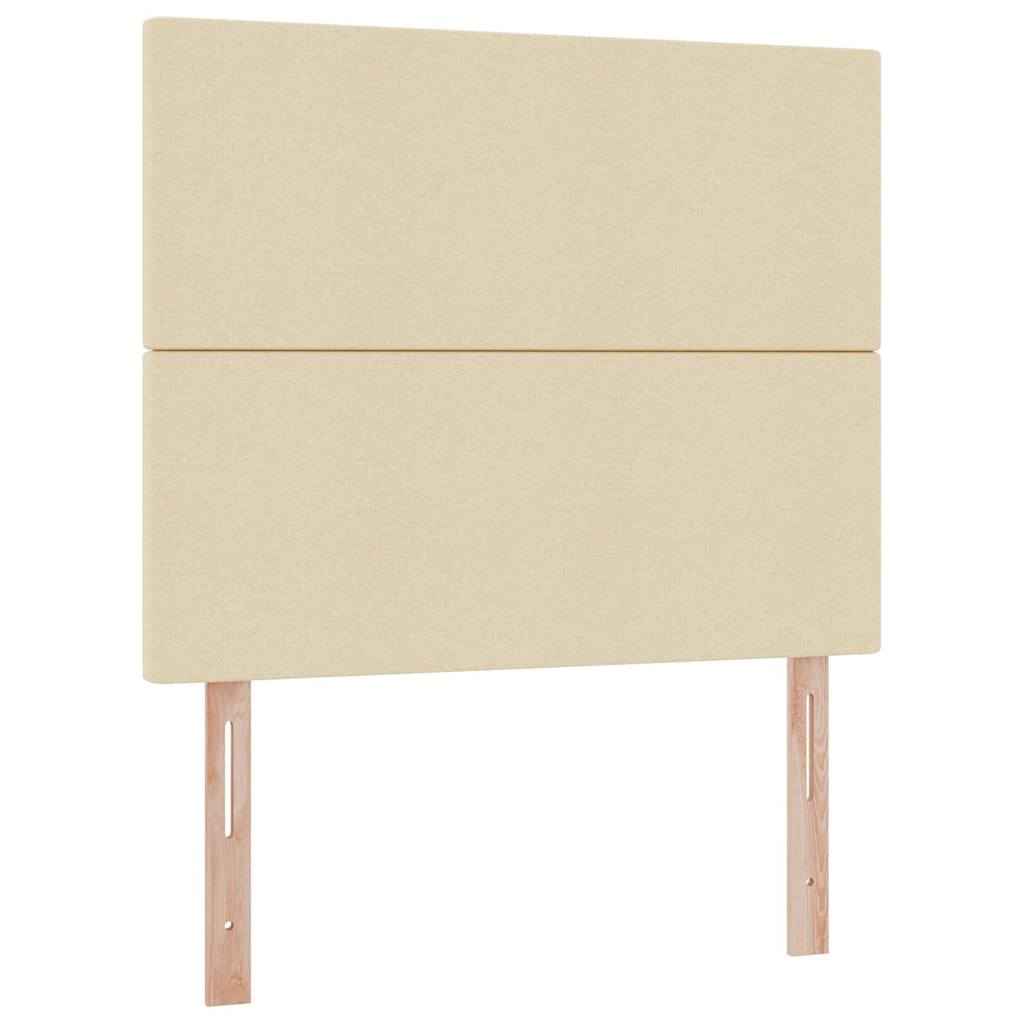 Pat cu saltea și spațiu de depozitare Creme 120 x 200 cm