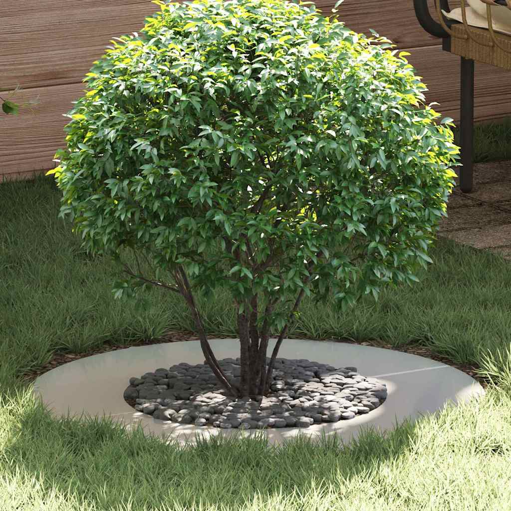 potrivit pentru inel de copac plat Argintiu Ø40 / 70 cm