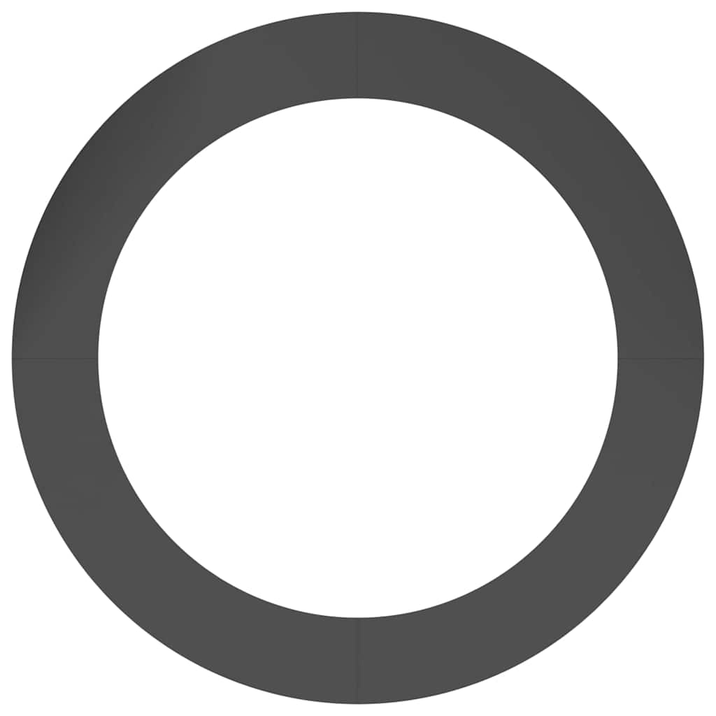 potrivit pentru inele de copac plat 5 pcs Negru Ø90 / 120 cm Oțel