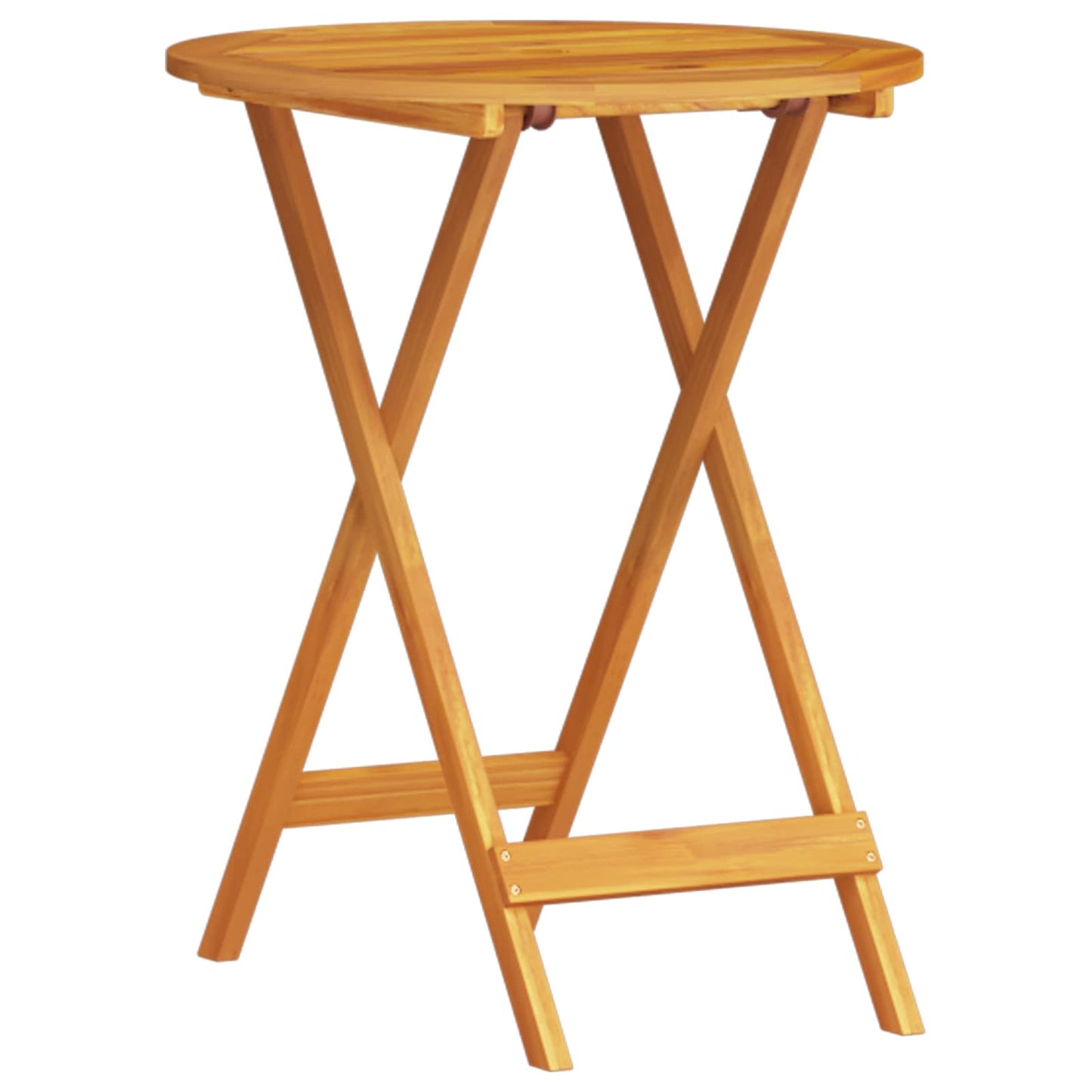 Set Bistro Pliabil 3 pcs Maro Lemn Solid de Acacia