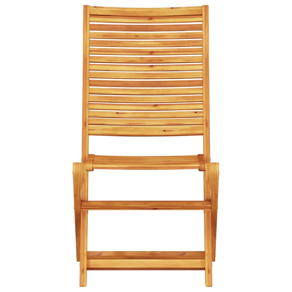 Set Bistro Pliabil 3 pcs Maro Lemn Solid de Acacia