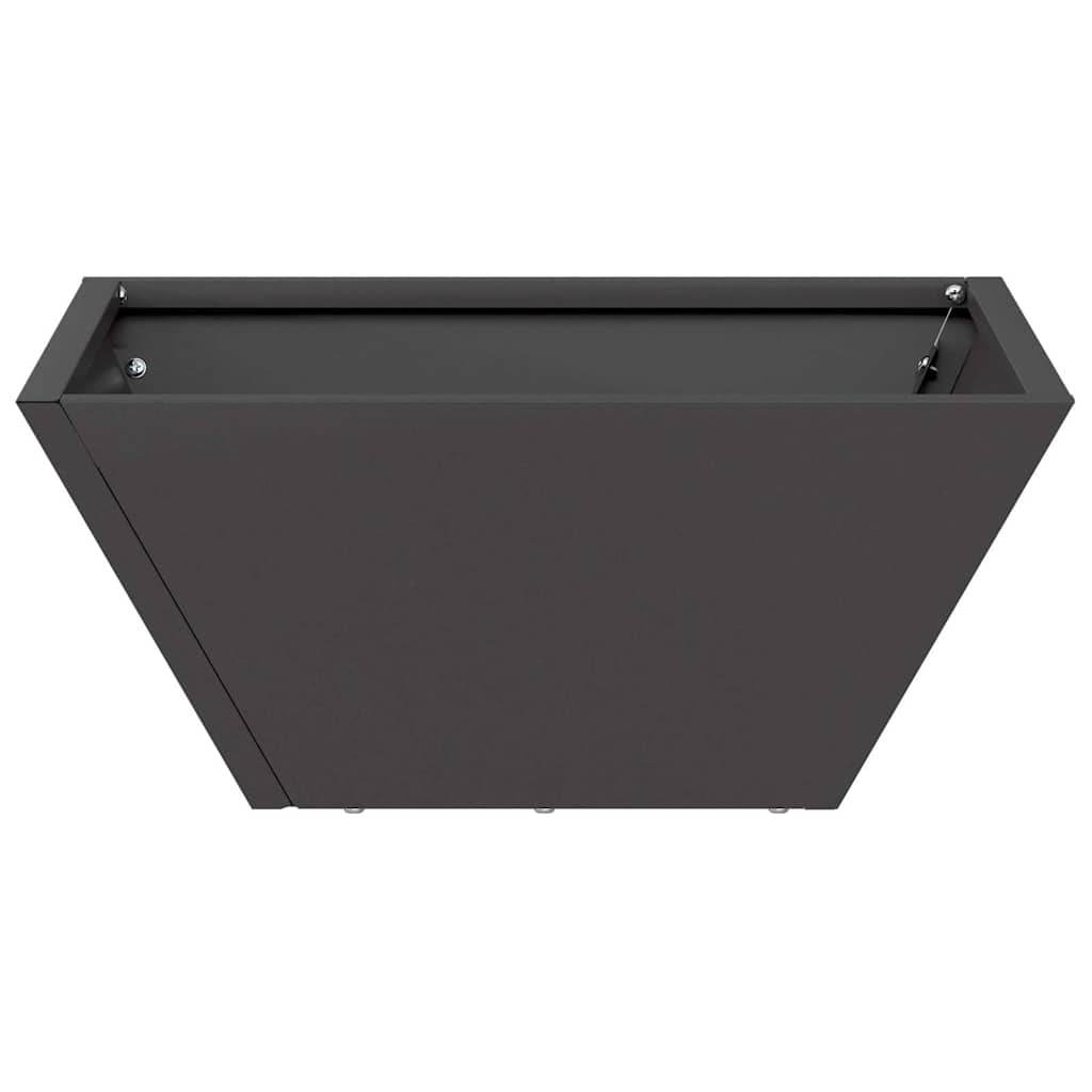 Vază pentru Grădină 5 pcs Negru 35 x 35 x 15 cm