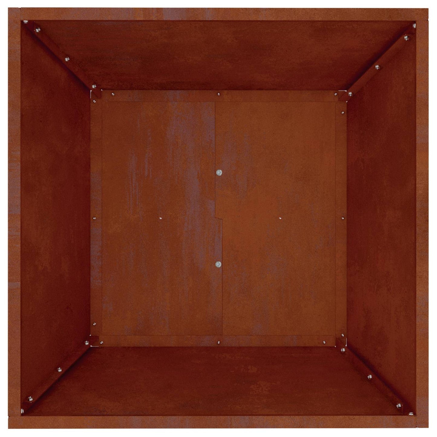 Vază pentru Grădină Ruginit 50 x 50 x 15 cm