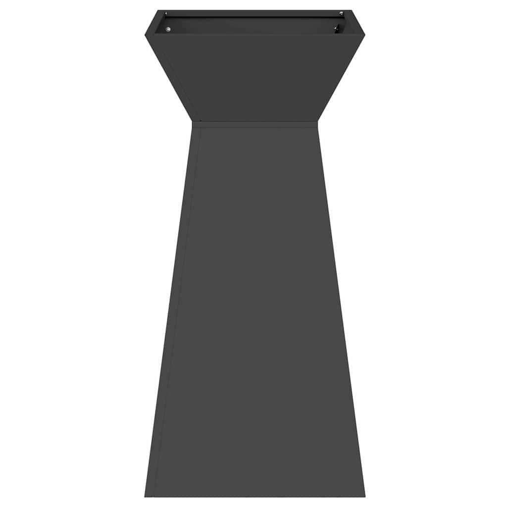 Vază pe pilon Negru 35 x 35 x 73 cm