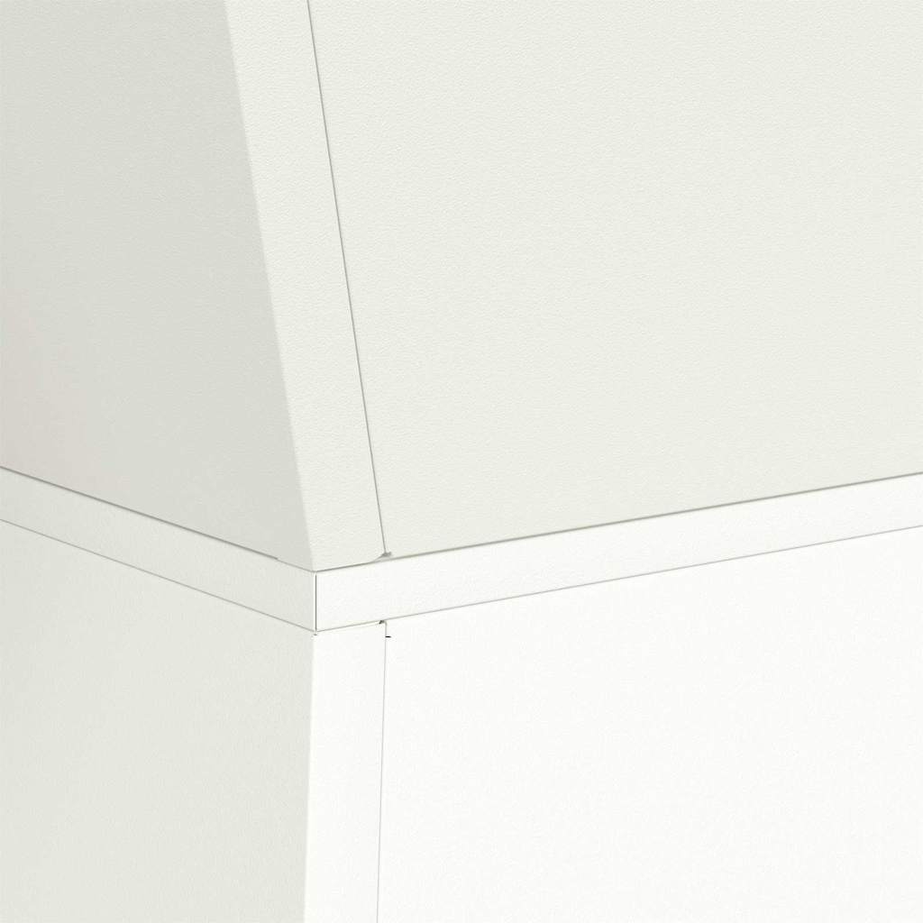 Vază pe pilon 2 pcs Alb 35 x 35 x 73 cm