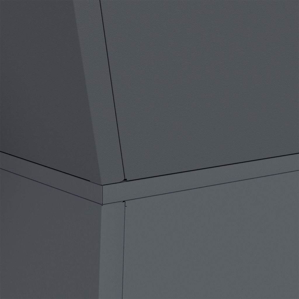 Vază pe pilon 2 pcs Antracit 35 x 35 x 73 cm