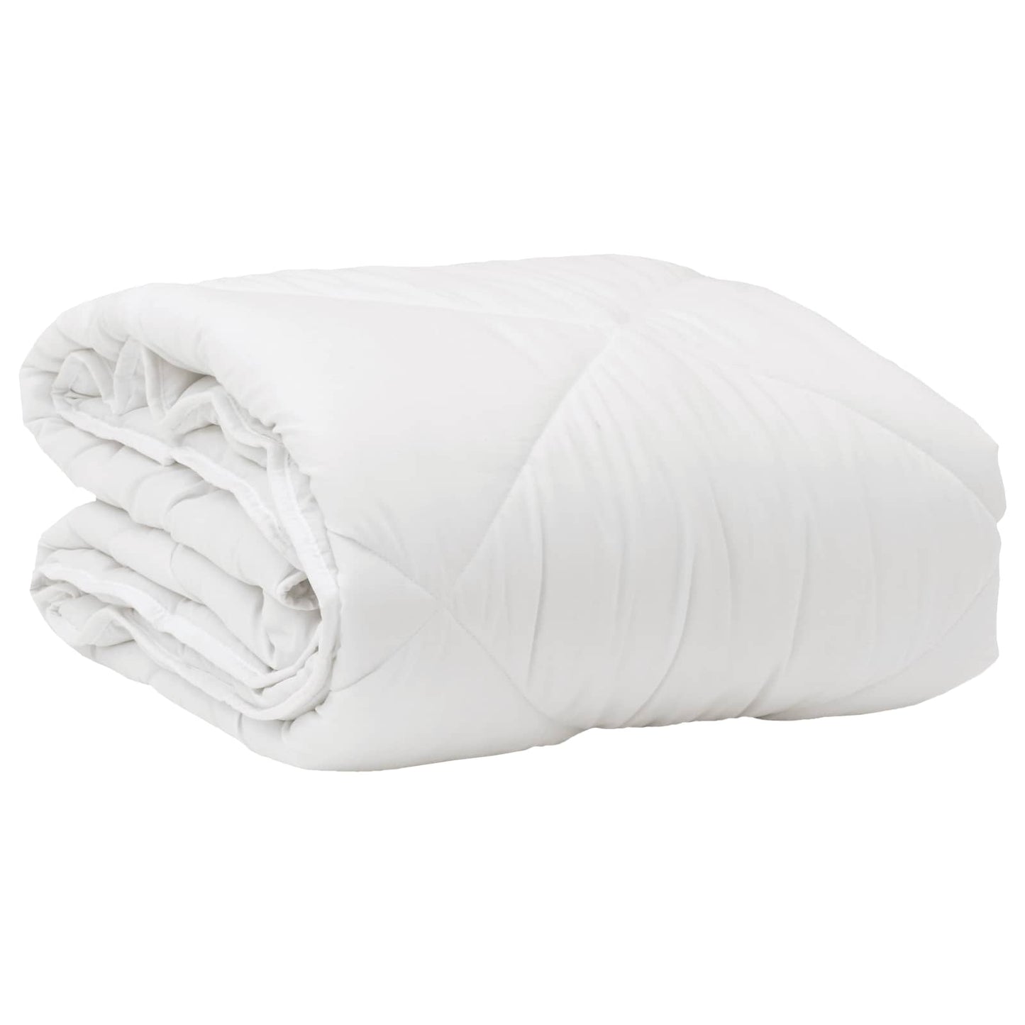 Duvet pentru Toate Sezoanele cu pernă 2 pcs Alb Microfibră