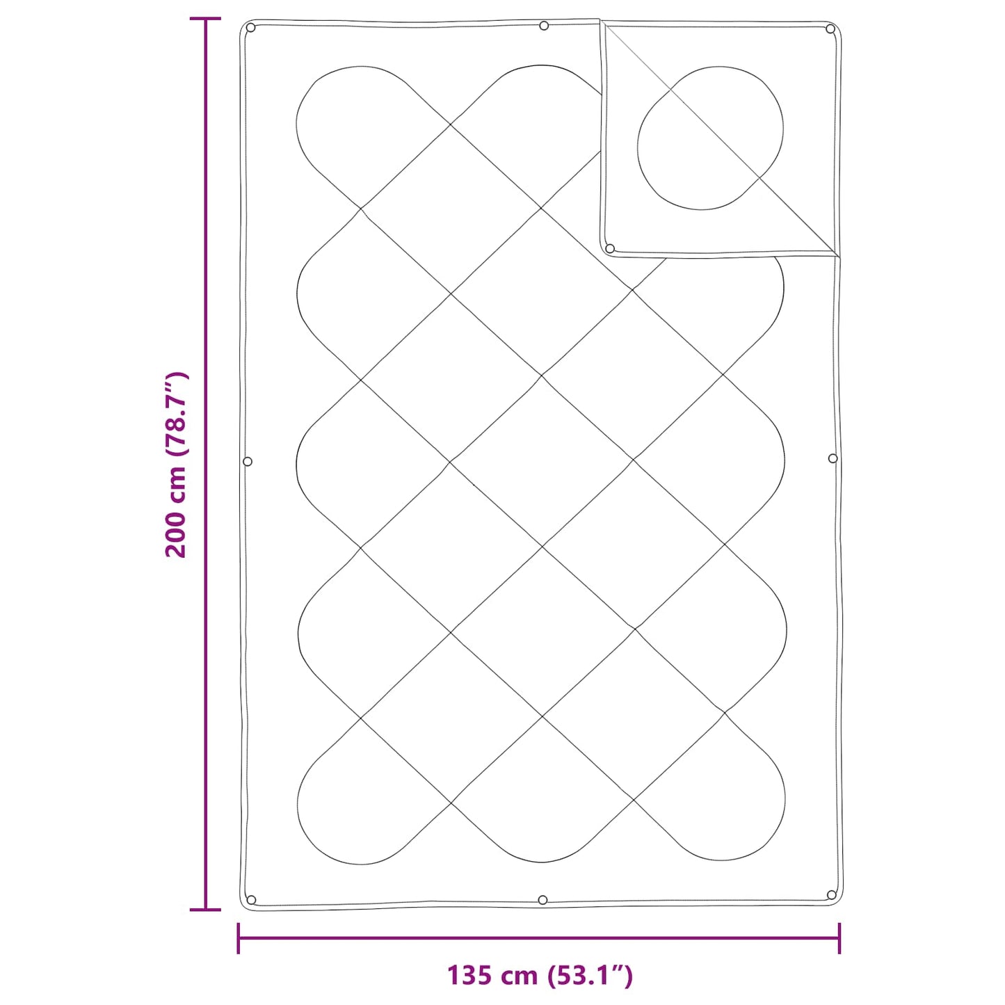 Set de Pături cu pernă 2 pcs Alb Microfibră