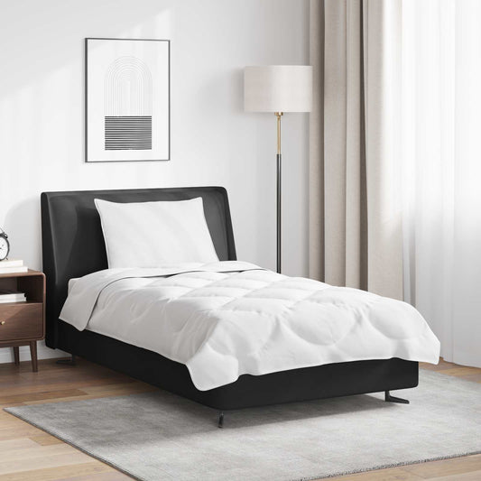 Set de Pături cu pernă 2 pcs Alb Microfibră