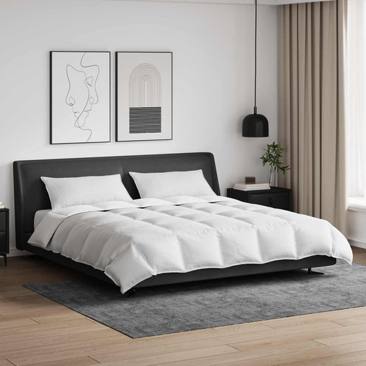 Set de Pături cu pernă 3 pcs Alb Pene de rață