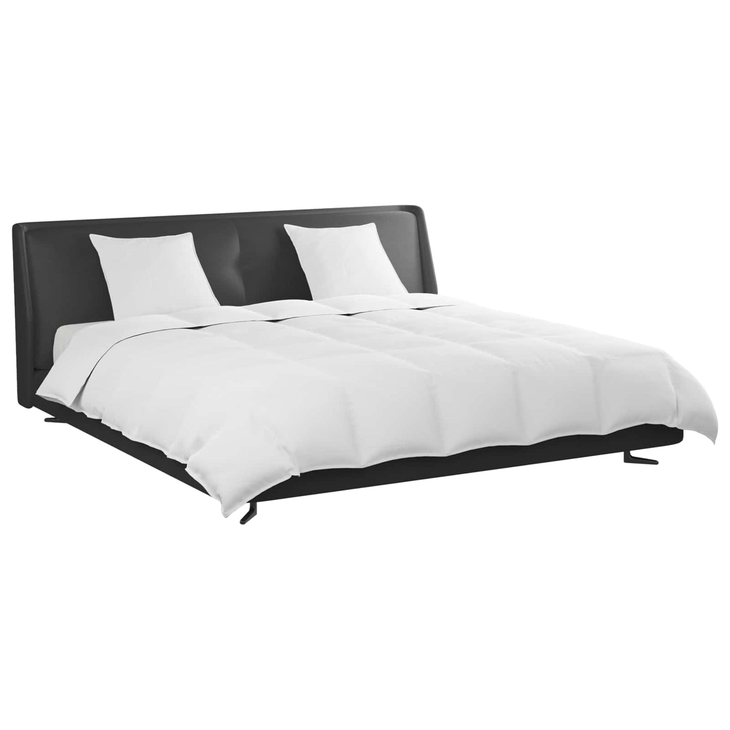 Set de Pături cu pernă 3 pcs Alb Pene de rață