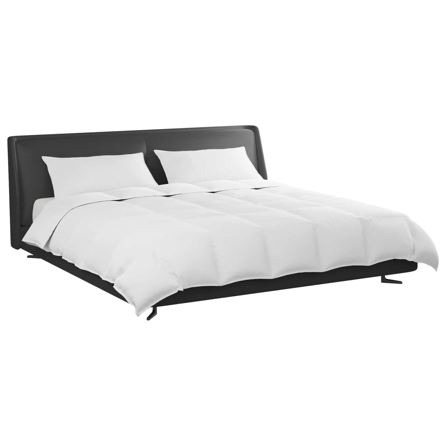 Set de Pături cu pernă 3 pcs Alb Pene de rață