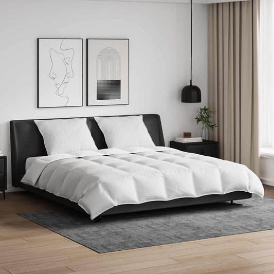 Set de Pături cu pernă 3 pcs Alb Pene de rață