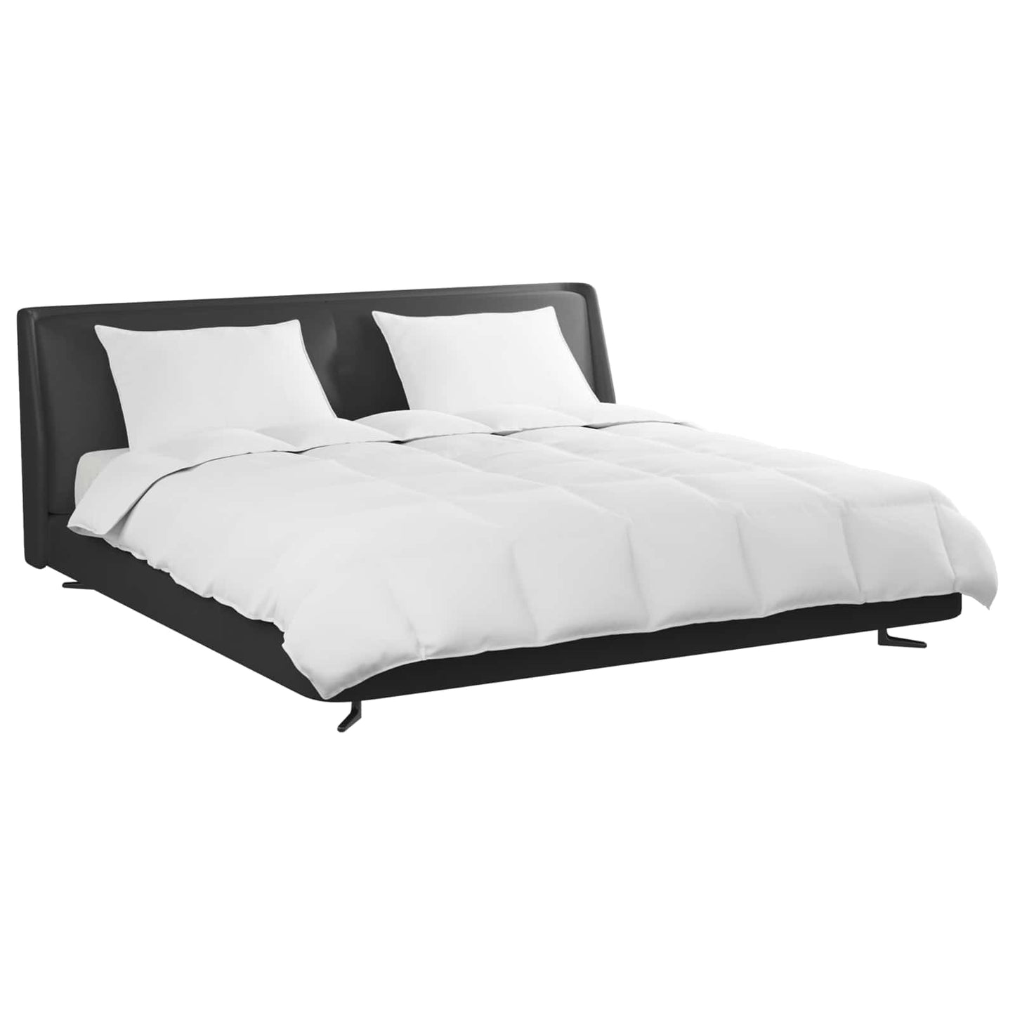 Set de Pături cu pernă 3 pcs Alb Pene de rață