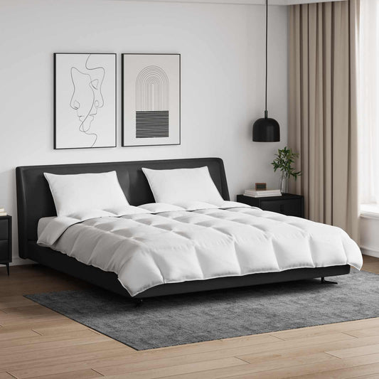 Set de Pături cu pernă 3 pcs Alb Pene de rață