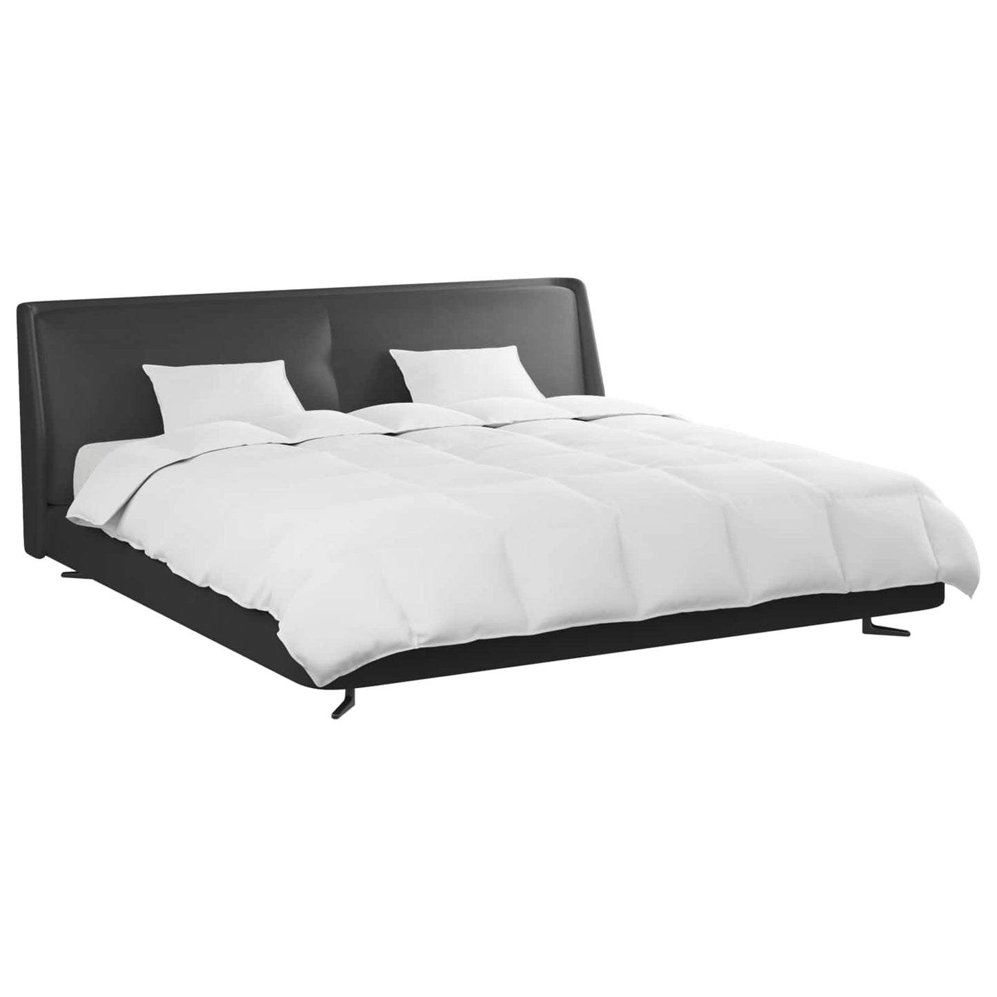 Set de Pături cu pernă 3 pcs Alb Pene de rață