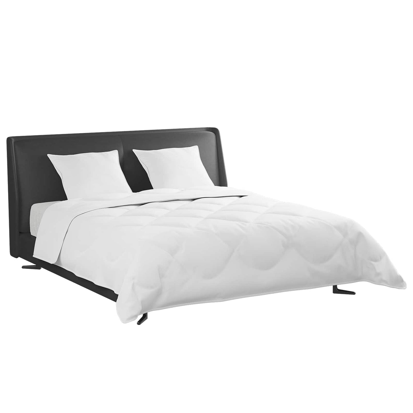 Set de Pături cu pernă 3 pcs Alb Pene de rață