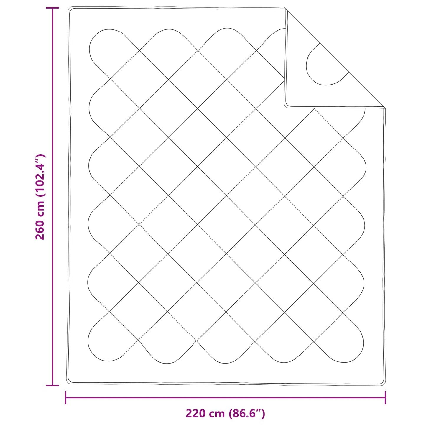 Pilotă cu pernă 3 pcs Alb Microfibră