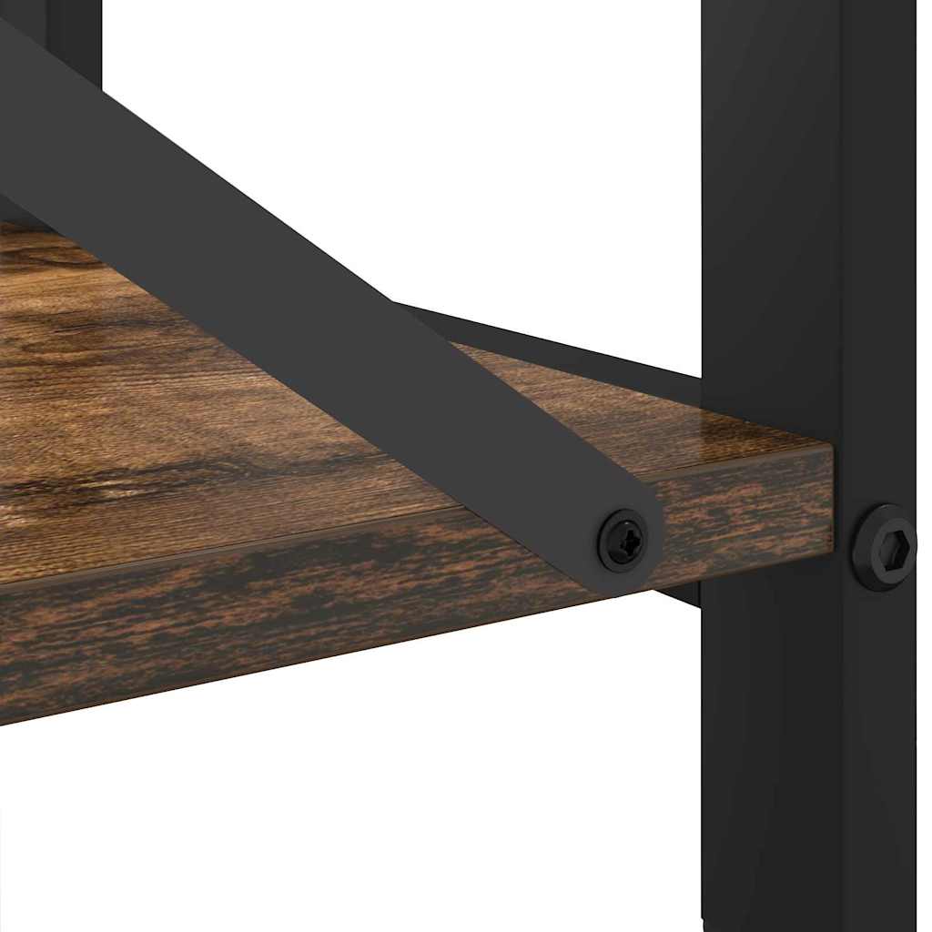 Raft pentru cărți Stejar fumuriu 60 x 30 x 50 cm Lemn compozit