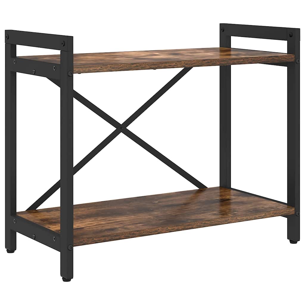 Raft pentru cărți Stejar fumuriu 60 x 30 x 50 cm Lemn compozit