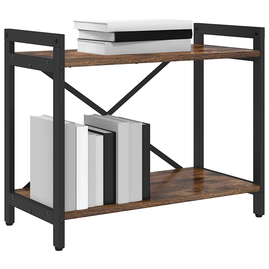 Raft pentru cărți Stejar fumuriu 60 x 30 x 50 cm Lemn compozit