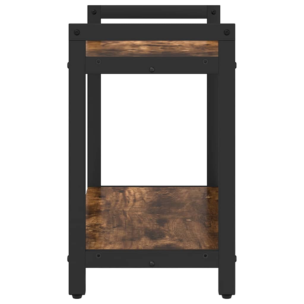 Raft pentru cărți Stejar fumuriu 60 x 30 x 50 cm Lemn compozit