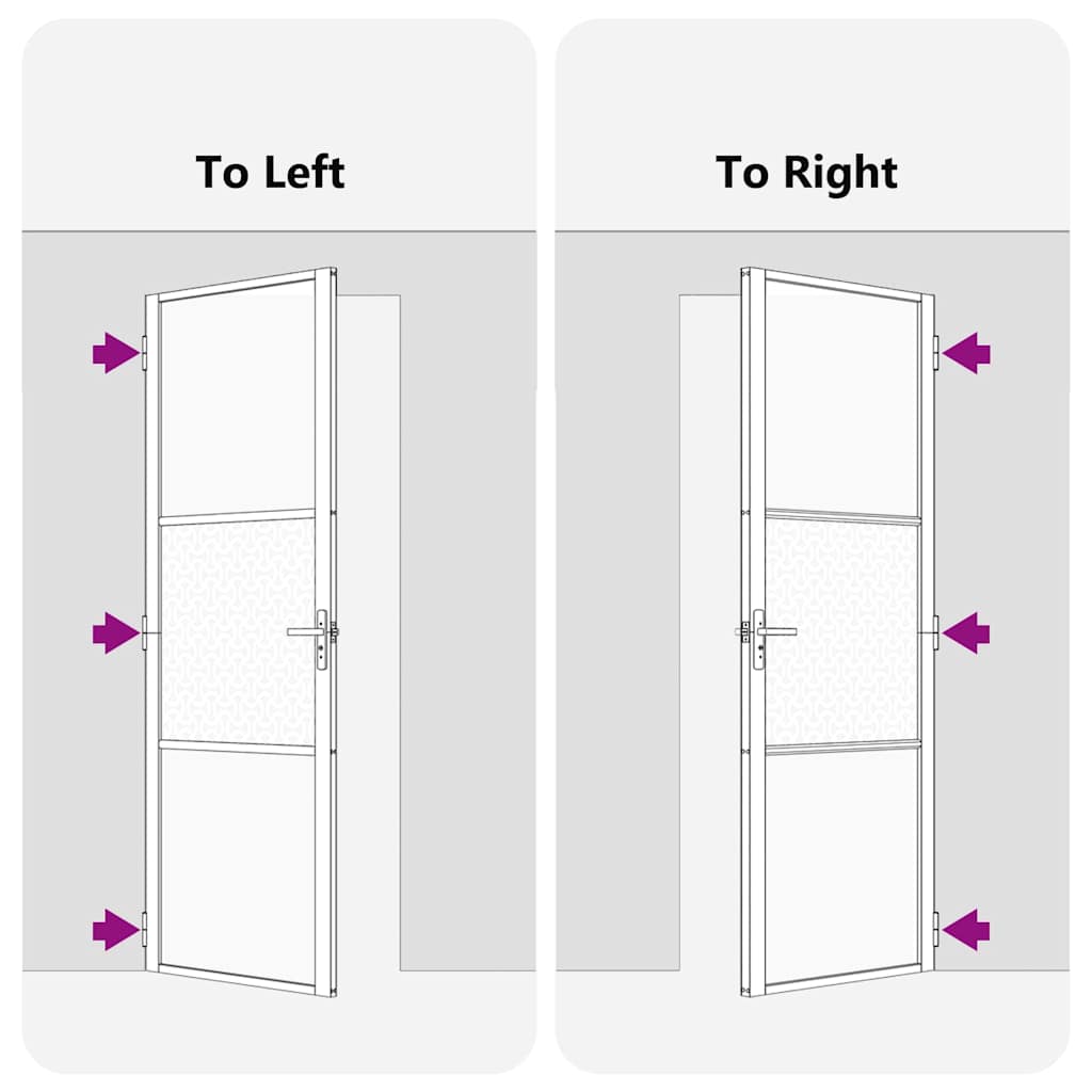 Ușă de interior Negru 93 x 201.5 cm