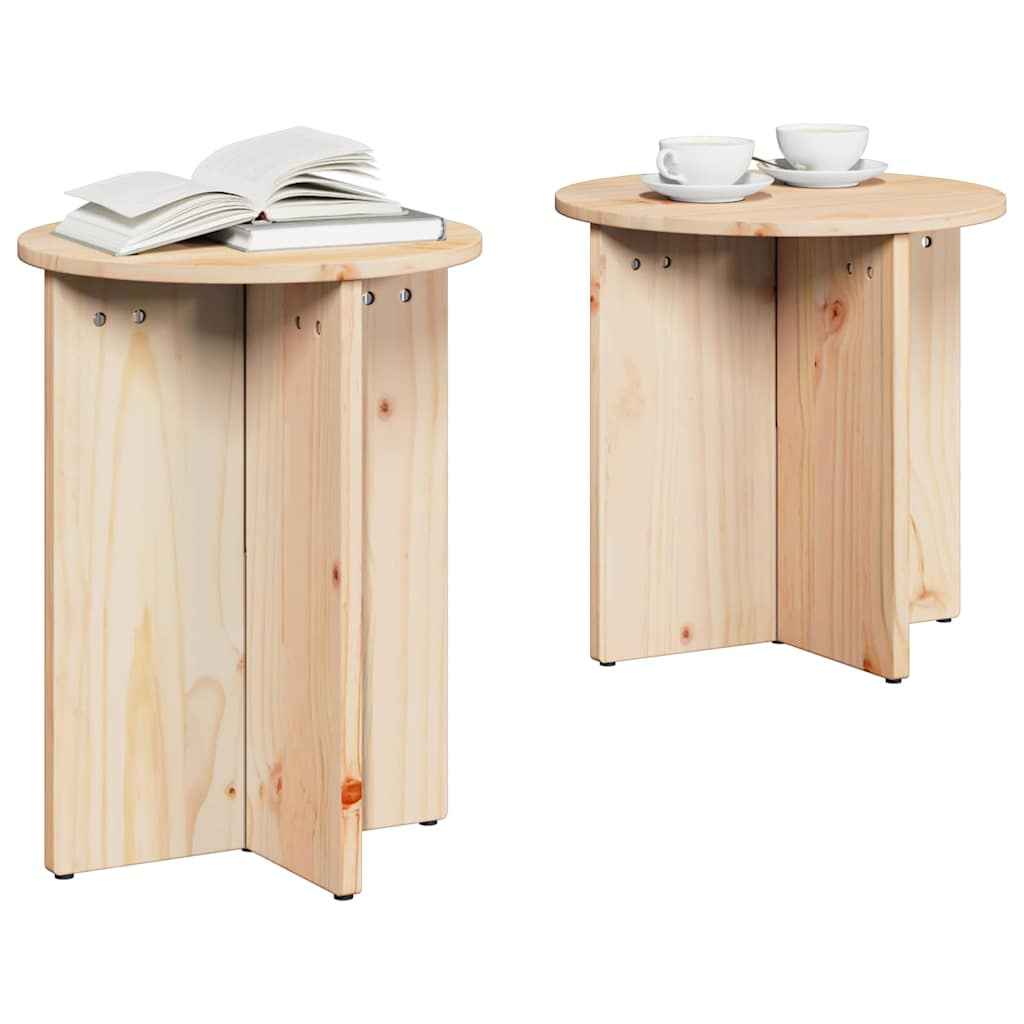 Masă de cafea 2 pcs natural