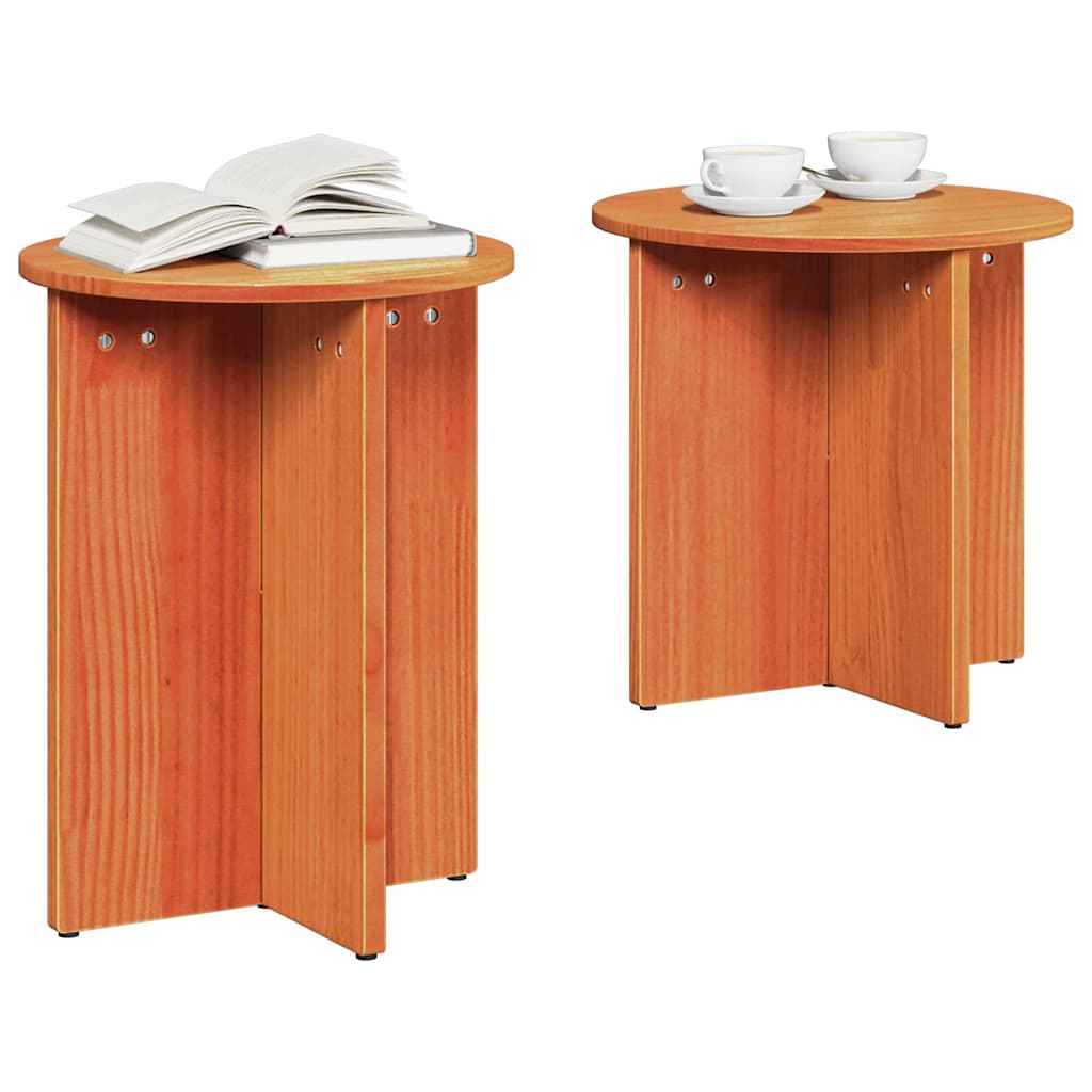Masă de cafea 2 pcs Maroniu cerat