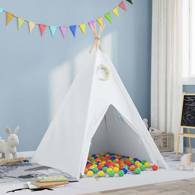 Cort Teepee Alb 120 x 120 x 150 cm
