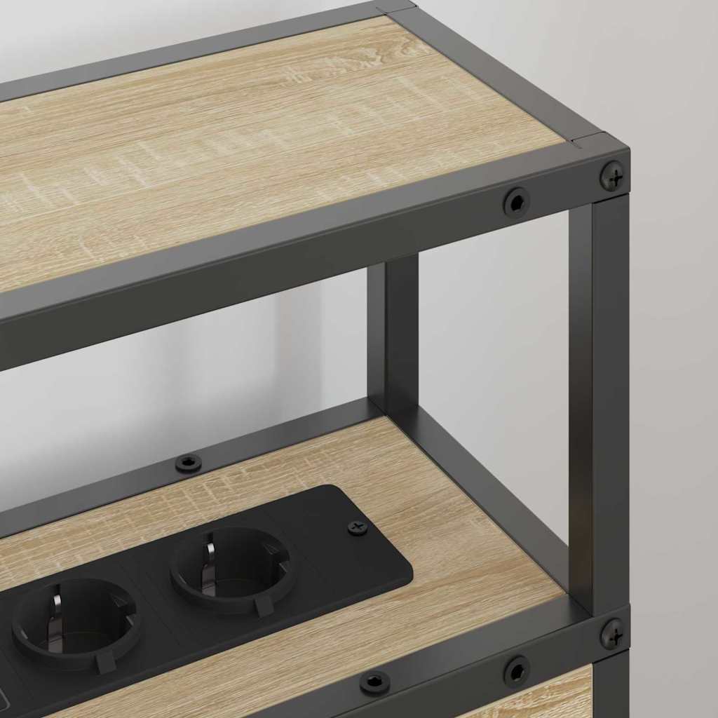 Tăblie de depozitare cu raft Stejar sonoma 90 cm Lemn compozit