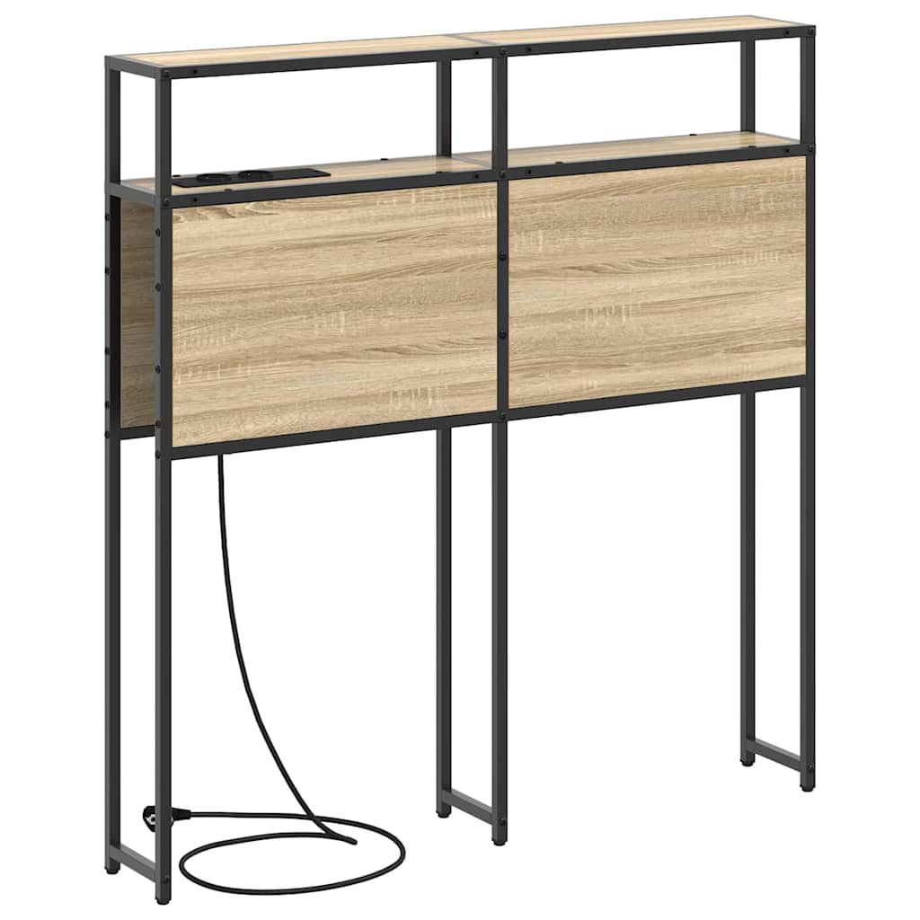 Tăblie de depozitare cu raft Stejar sonoma 90 cm Lemn compozit