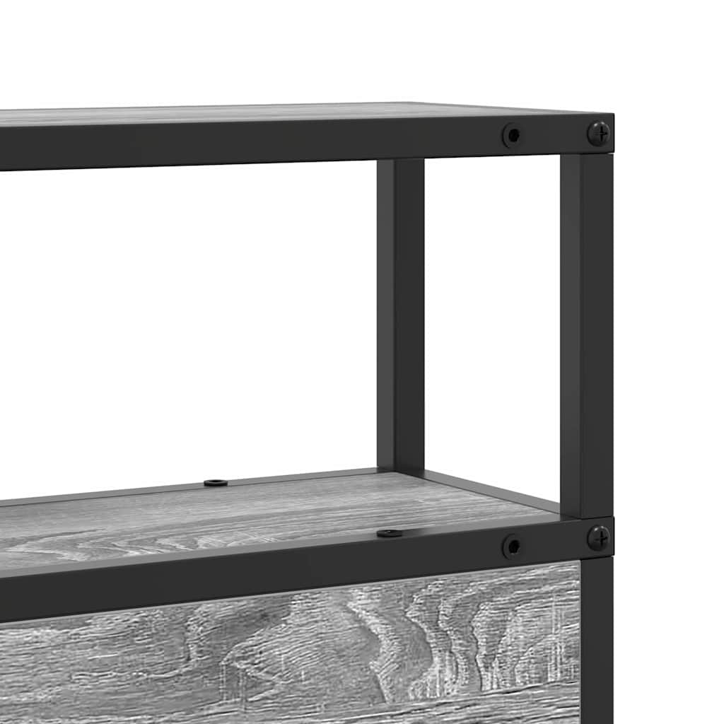 Tăblie de depozitare cu raft sonoma gri 90 cm Lemn compozit