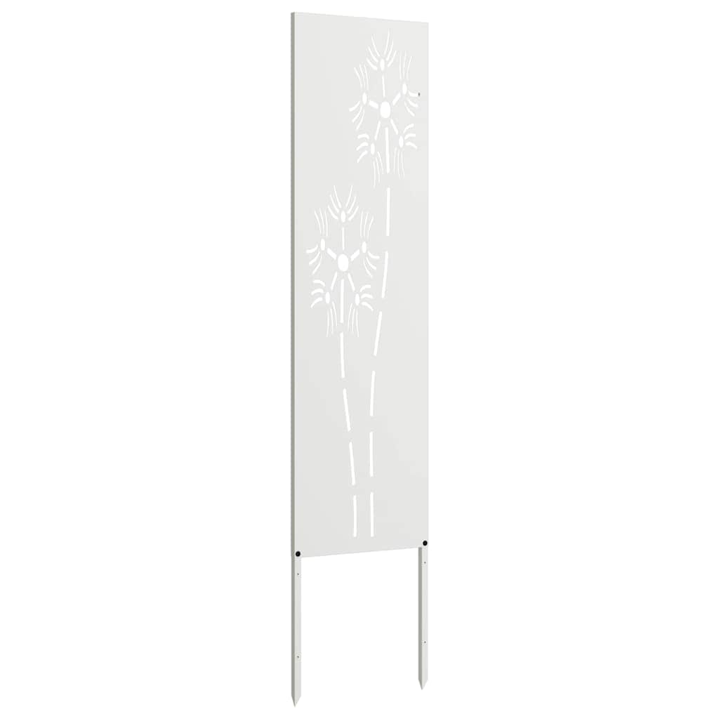 Ecran de intimitate pentru grădină Traforaj Alb 32 x 140 cm