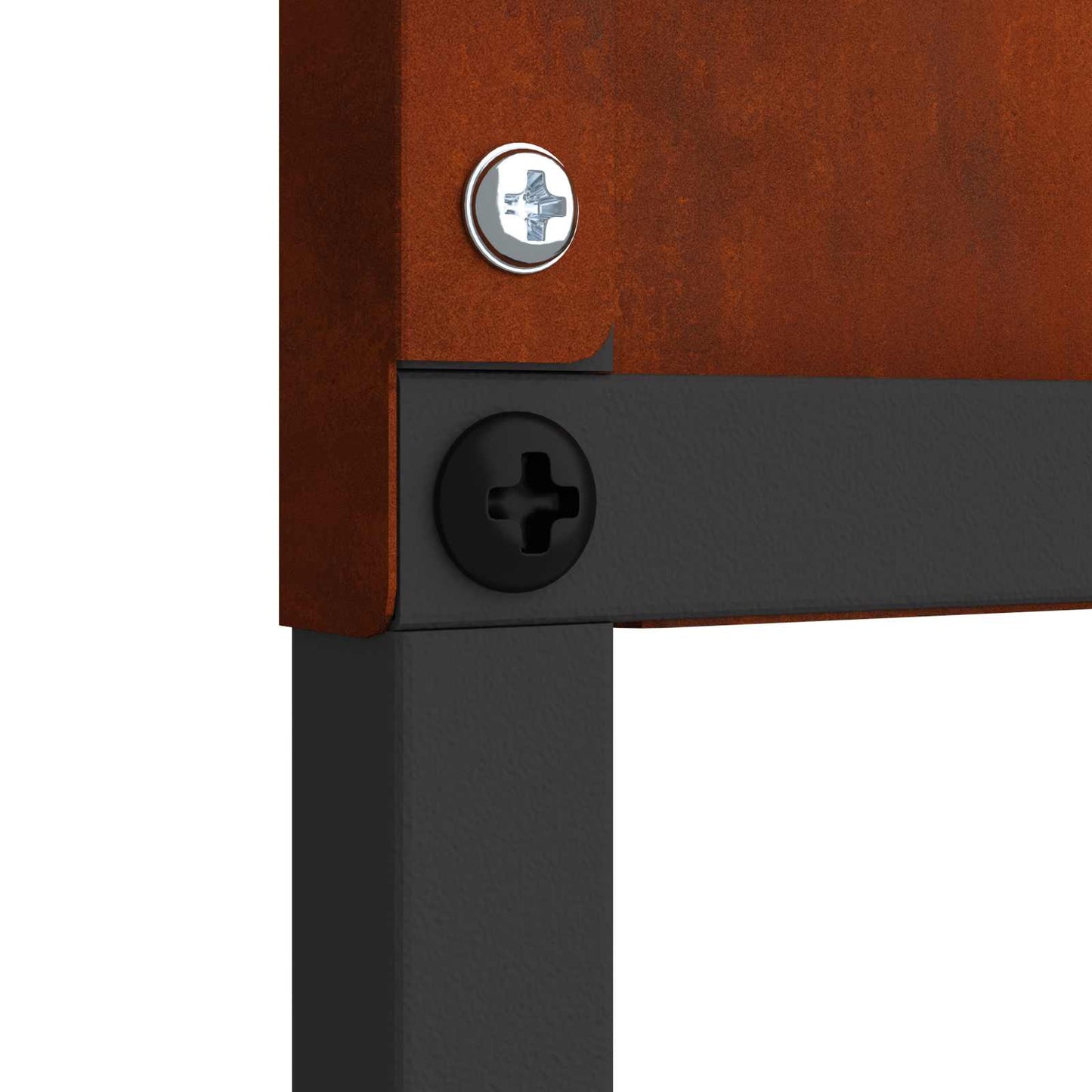 Ecran de intimitate pentru grădină Traforaj Ruginit 32 x 140 cm