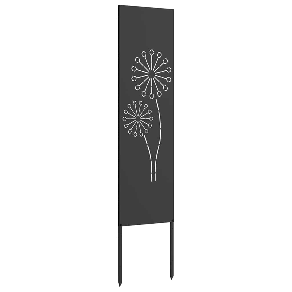 Ecran de intimitate pentru grădină Traforaj Negru 32 x 140 cm