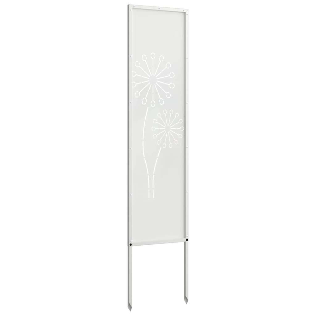 Ecran de intimitate pentru grădină Traforaj Alb 32 x 140 cm