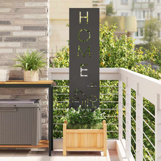 Ecran de intimitate pentru grădină Traforaj Negru 32 x 140 cm