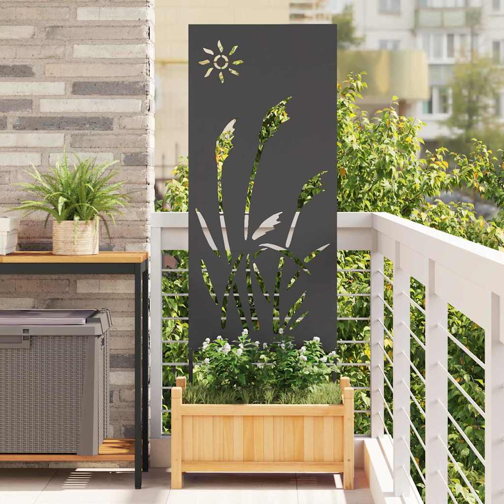 Ecran de intimitate pentru grădină Traforaj Negru 50 x 140 cm