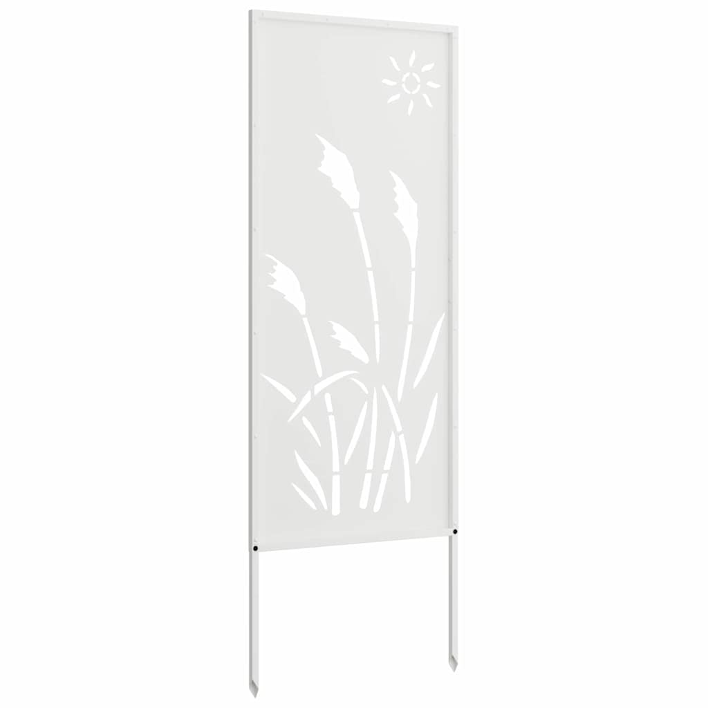 Ecran de intimitate pentru grădină Traforaj Alb 50 x 140 cm